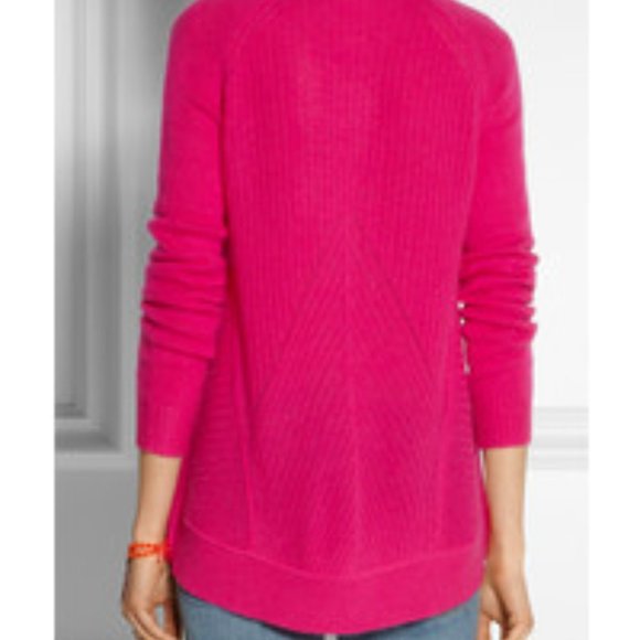 Diane von Furstenberg 100% cashmere sweater in hot pink. Size P (fits S). - Picture 5 of 8
